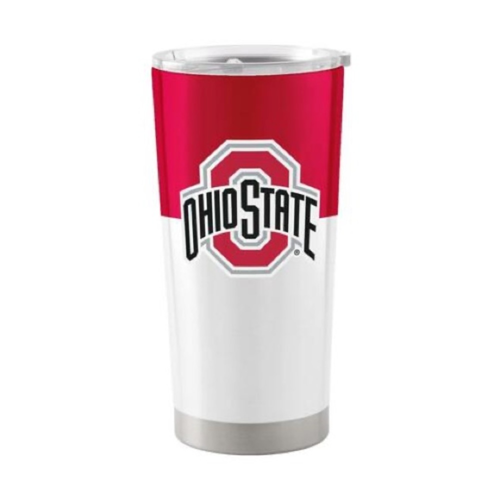 OHIO STATE COLORBLOCK 20OZ STAINLESS TUMBLER